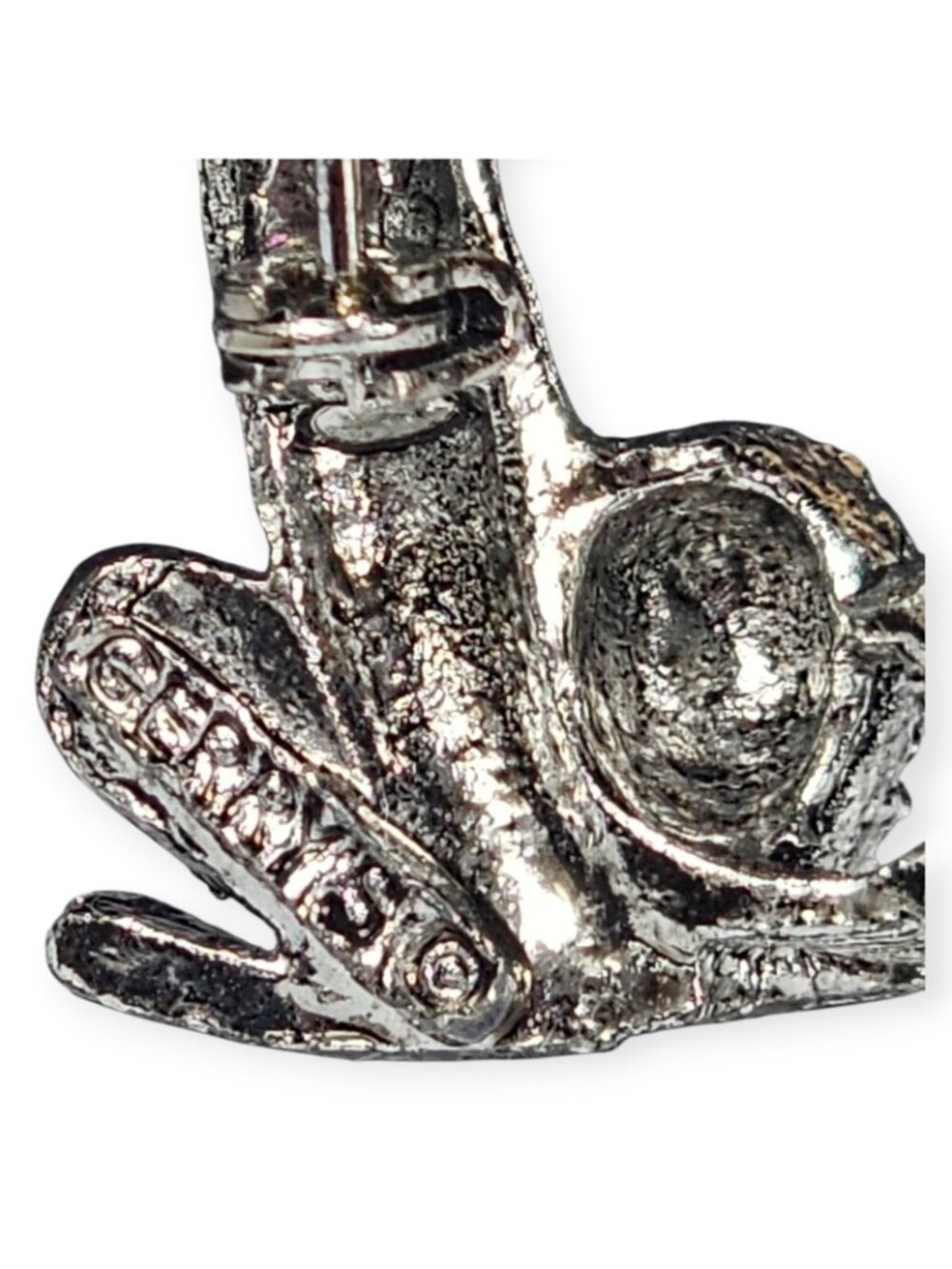 Estate Gerry’s Silver Tone Standing Dancing Poodle Dog Brooch Pin 1.5” VTG - Picture 3 of 4